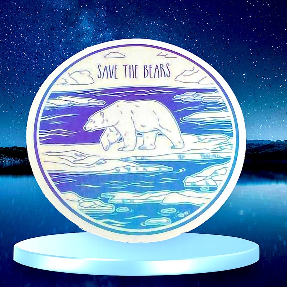 Save The Bears Outdoor Adventure Journey Wander Traveler Explore Sticker